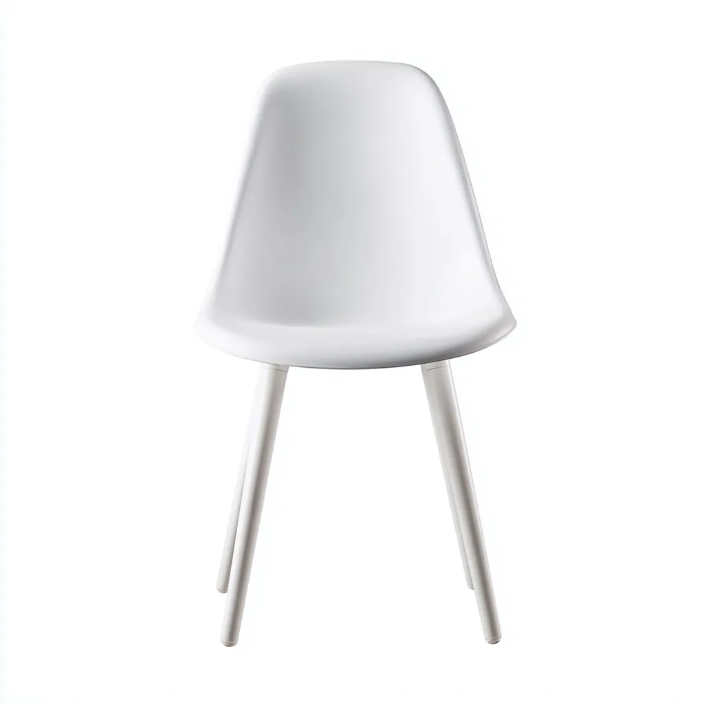 Sedie da giardino in plastica e metallo 47x50x82 cm - bianco - design moderno per esterni-Domainene