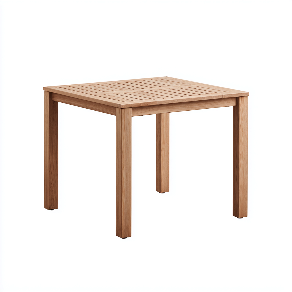 Tavolo da giardino Legno 80x80x75 cm - Naturale - Design moderno-Domainene