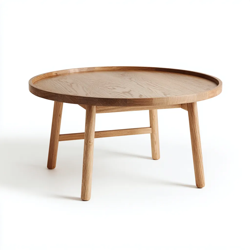 Tavolo da giardino - legno 85x85x46 cm - legno naturale - per esterno - design moderno-Domainene