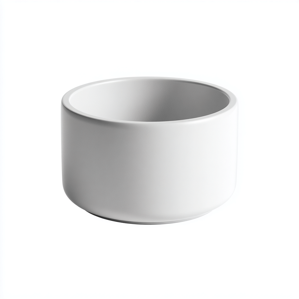 Vasi e supporti per piante Ceramica 20x20x15 cm - Bianco - Design minimalista-Domainene