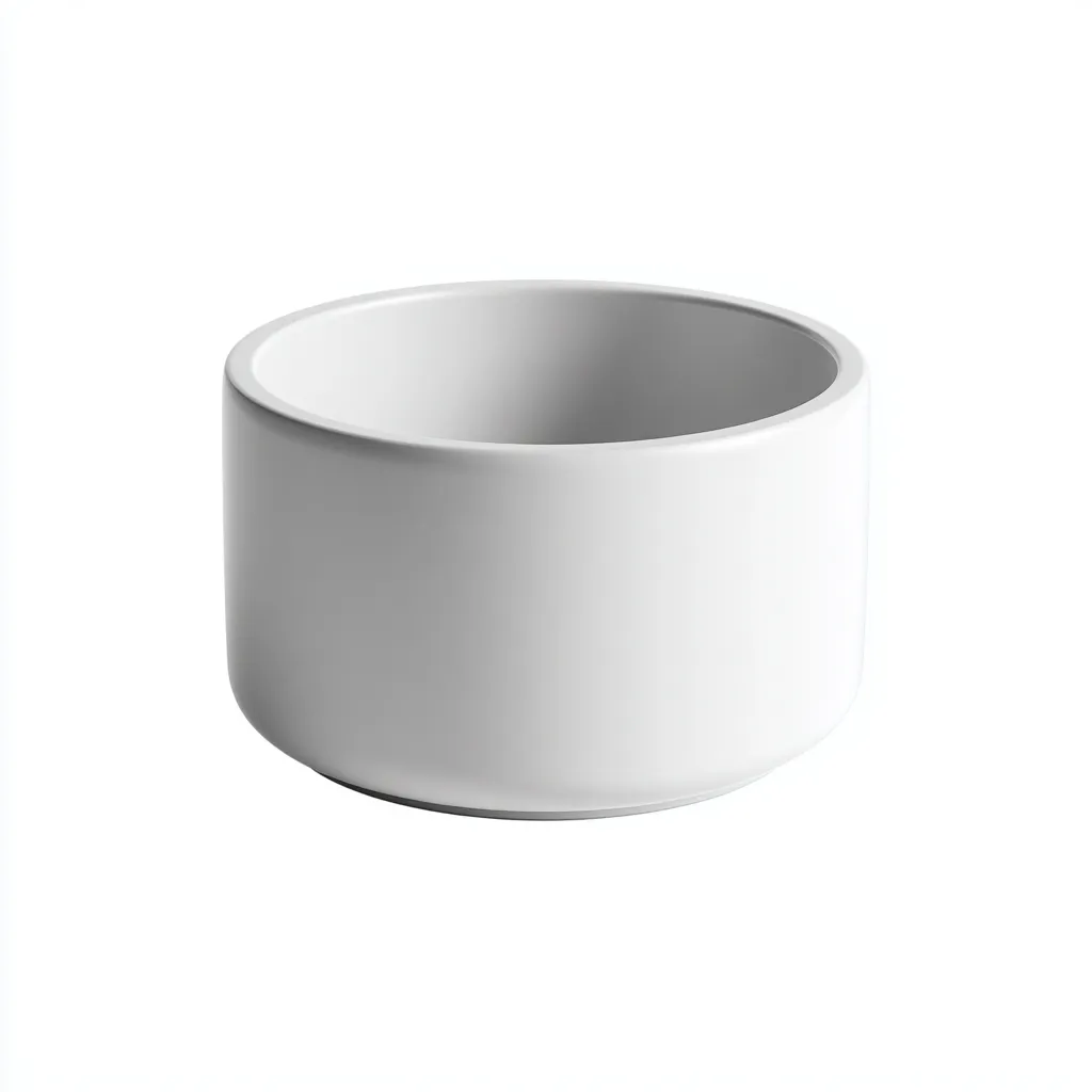 Vasi e supporti per piante Ceramica 20x20x15 cm - Bianco - Design minimalista-Domainene