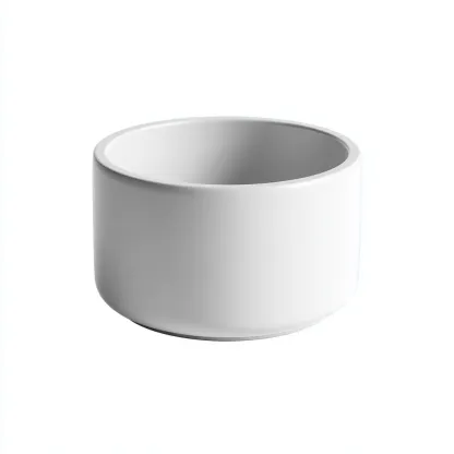 Vasi e supporti per piante Ceramica 20x20x15 cm - Bianco - Design minimalista-Domainene