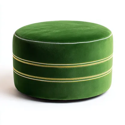 Pouf in velluto 40x40x30 cm - verde - design moderno-Domainene