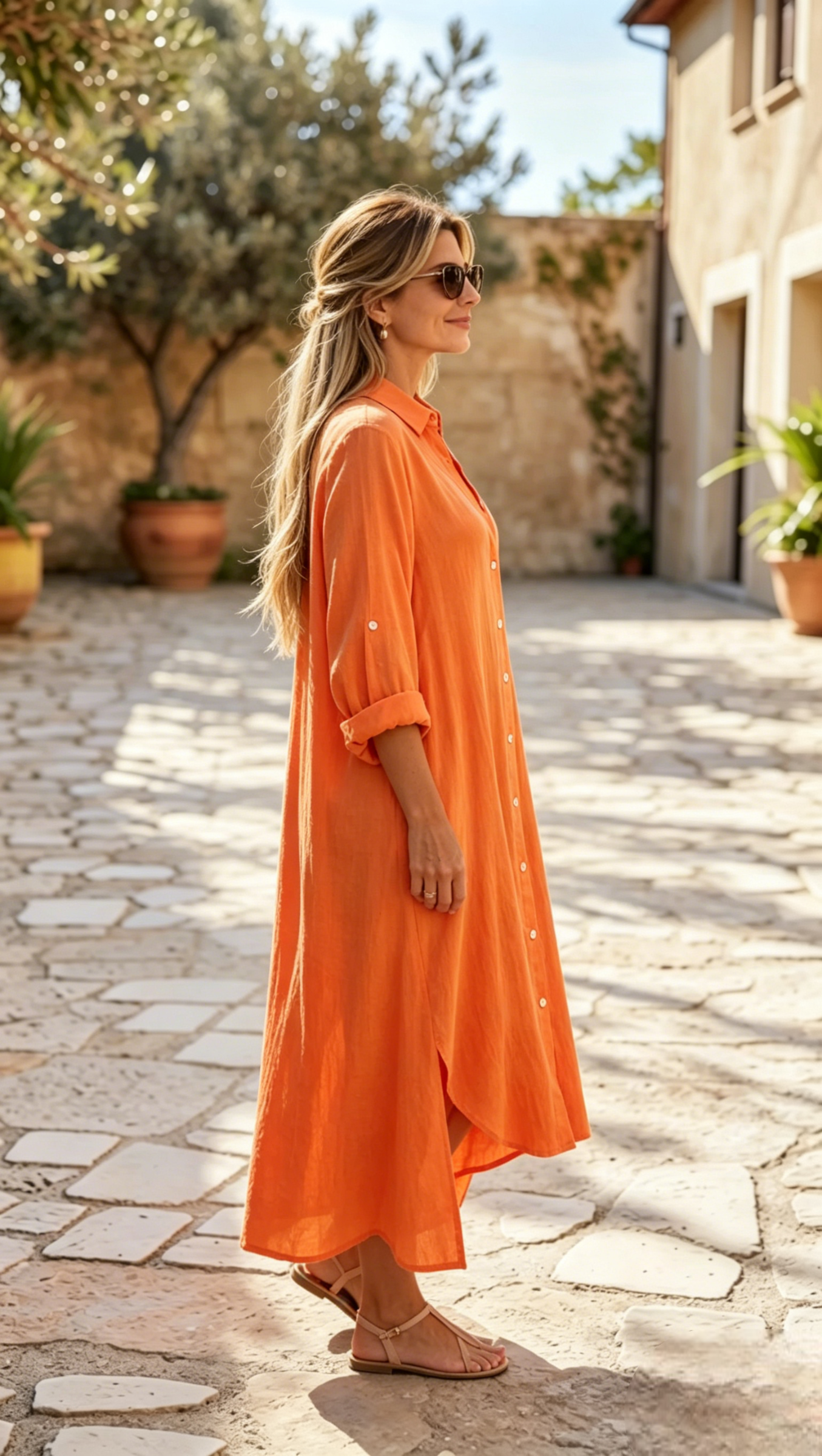 🔥2026 NEW ARRIVAL🔥-Casual Cotton-100% Linen Dress 