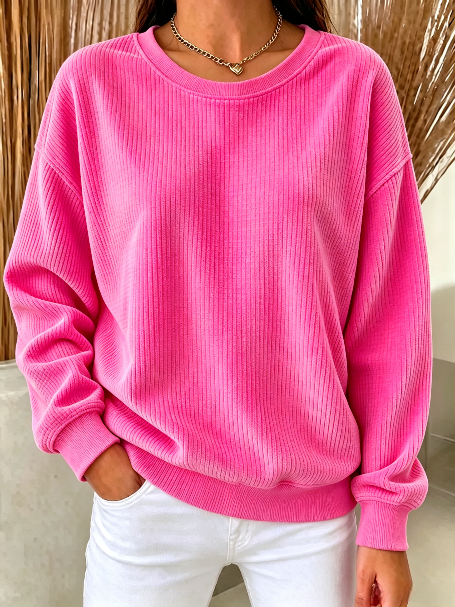UP TO 49% OFF🔥Corduroy Crew-neck Sweatshirt