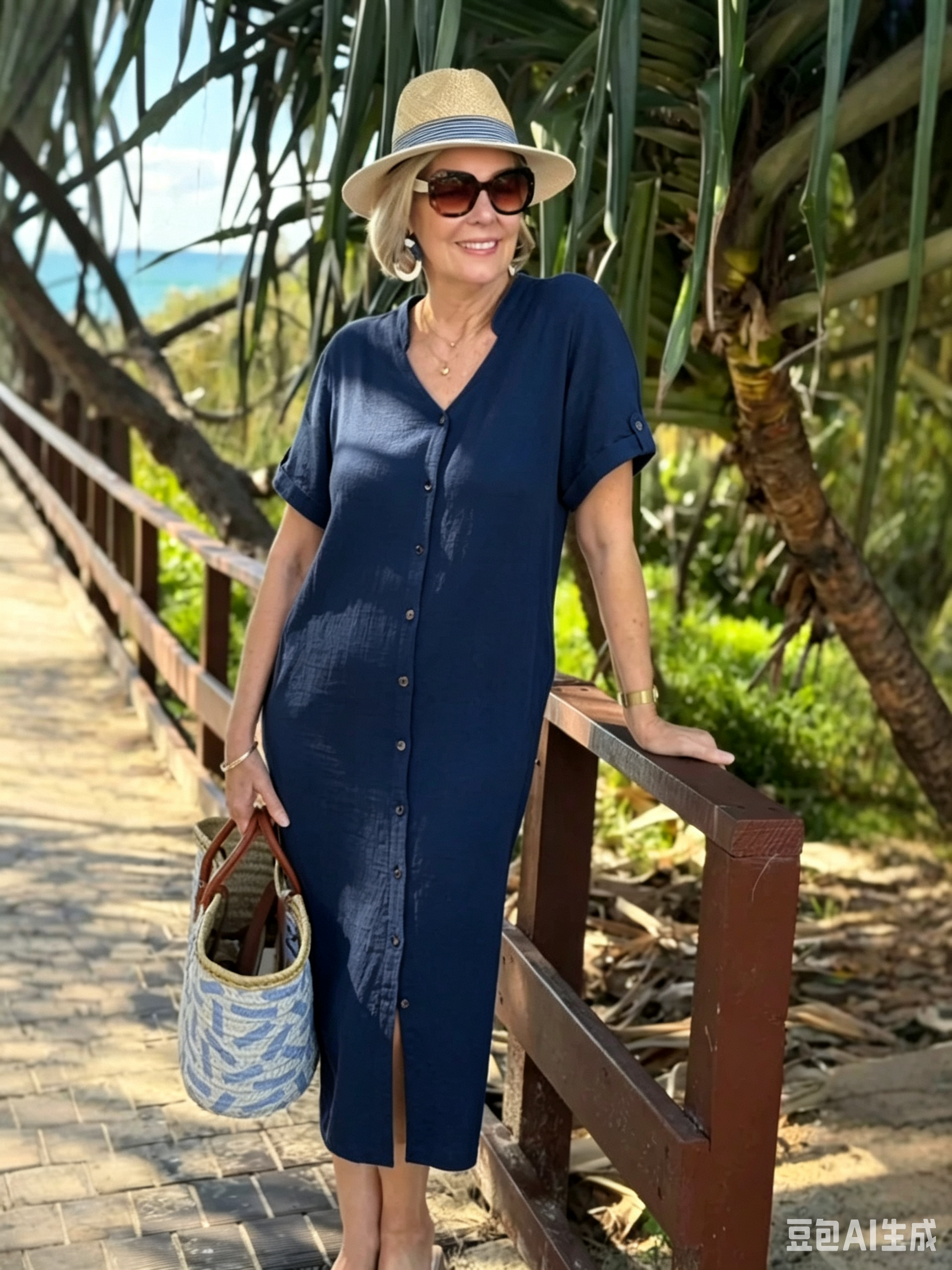 🔥SUMMER DISCOUNT SALES 54% OFF🔥-Cotton Linen Short Sleeve Maxi Dress With Pockets