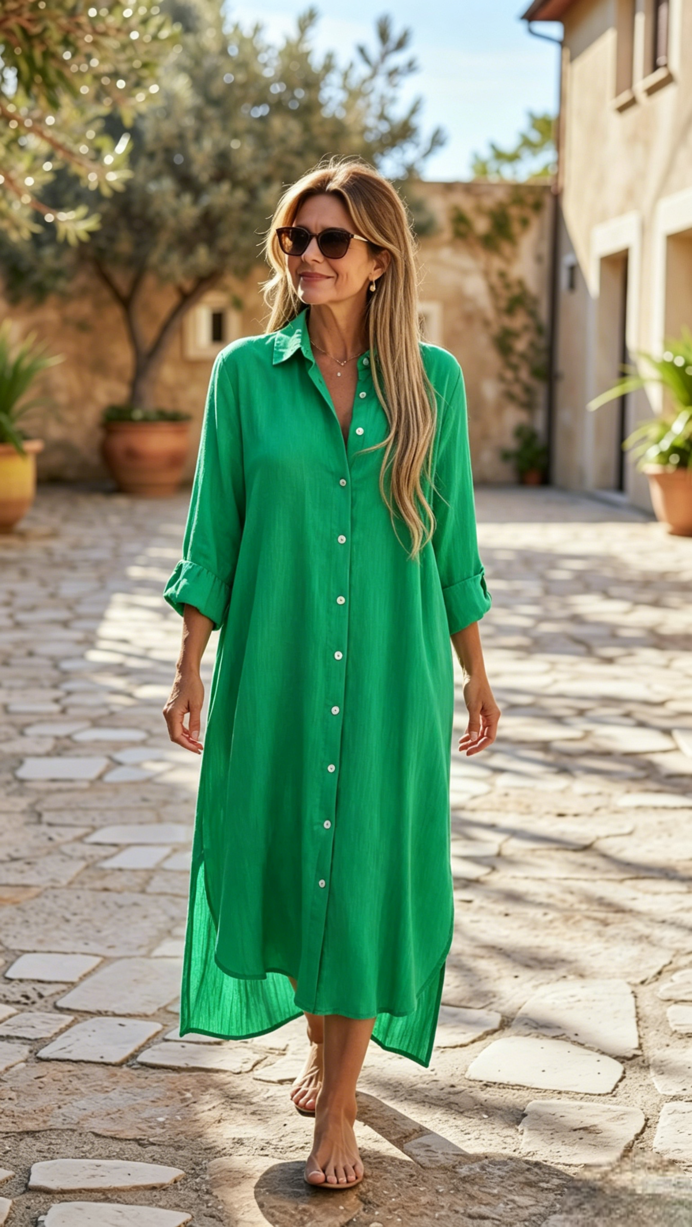🔥2026 NEW ARRIVAL🔥-Casual Cotton-100% Linen Dress 