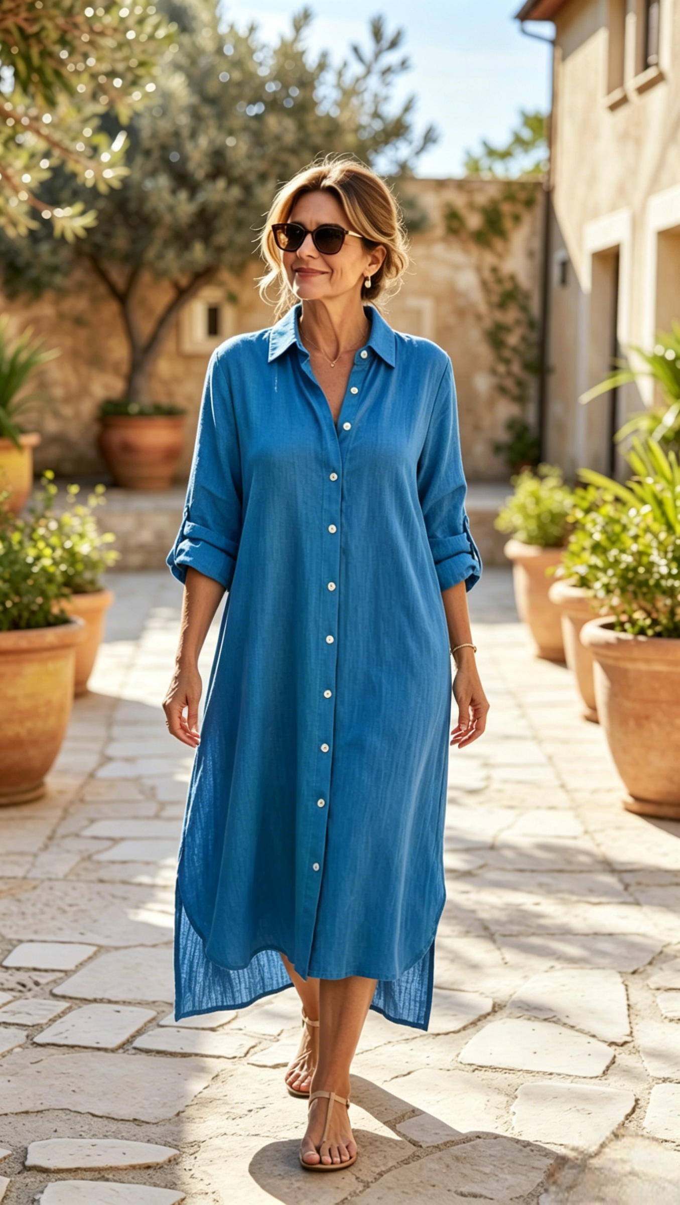 🔥2026 NEW ARRIVAL🔥-Casual Cotton-100% Linen Dress 