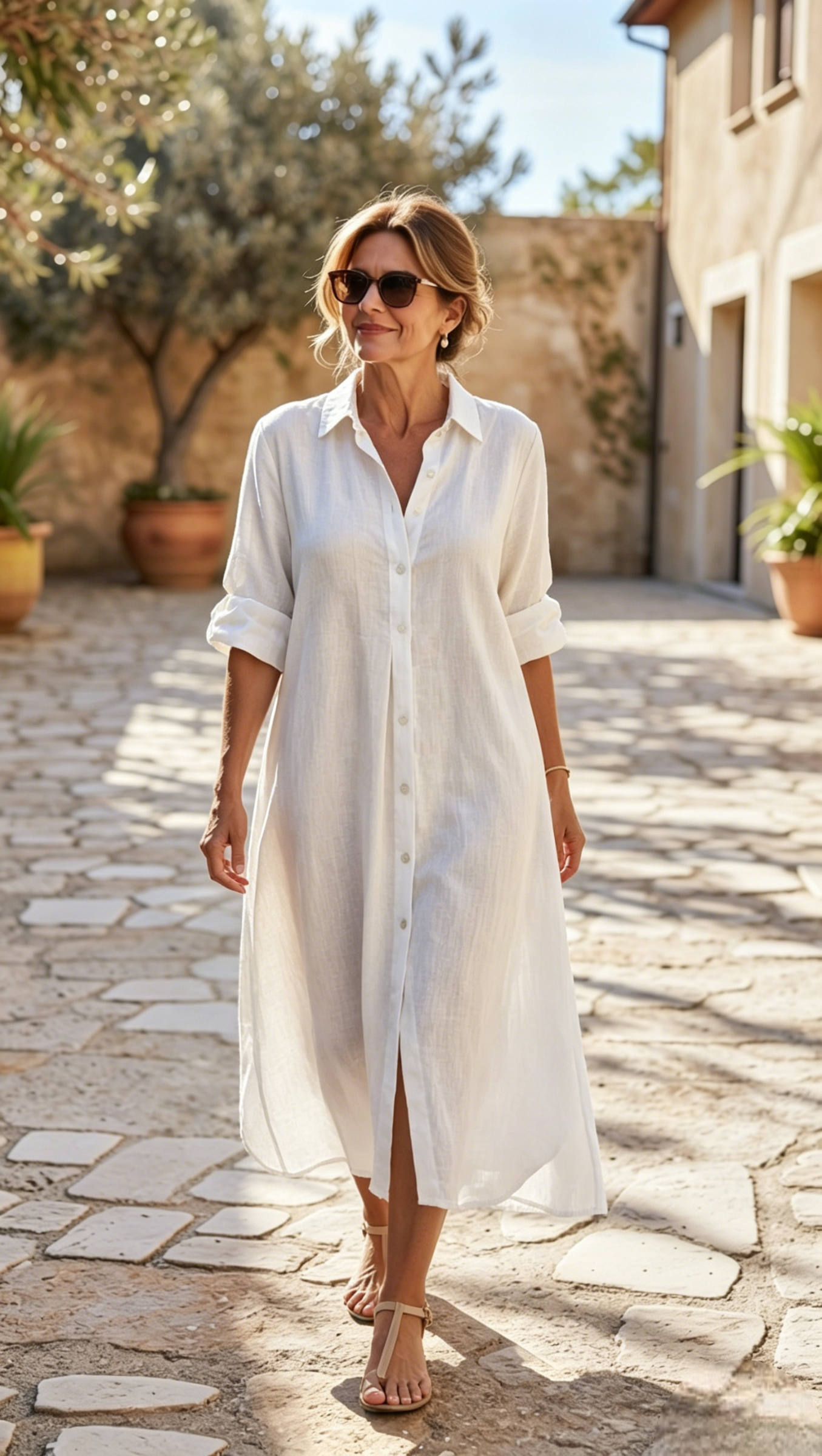 🔥2026 NEW ARRIVAL🔥-Casual Cotton-100% Linen Dress 