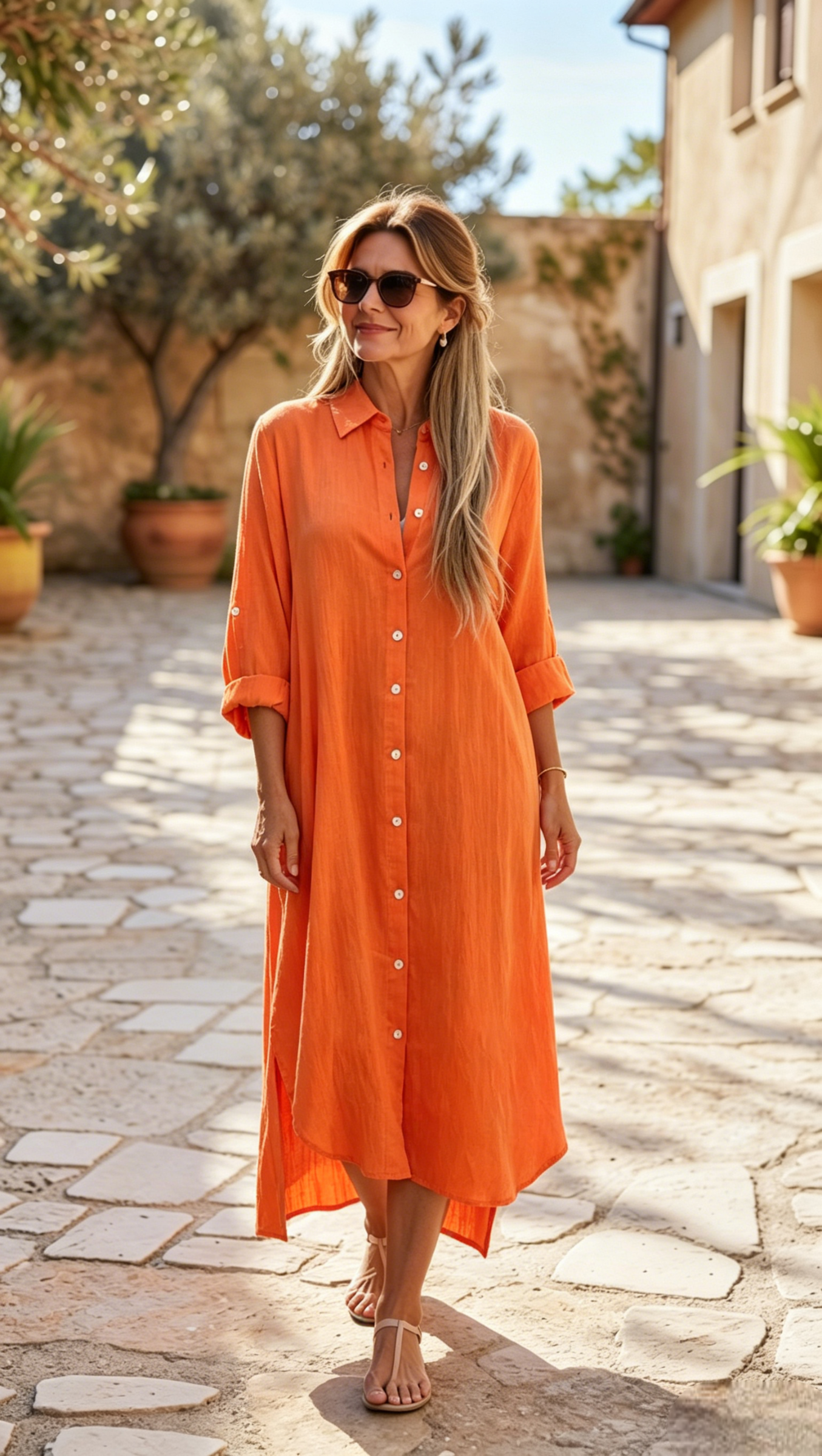 🔥2026 NEW ARRIVAL🔥-Casual Cotton-100% Linen Dress 