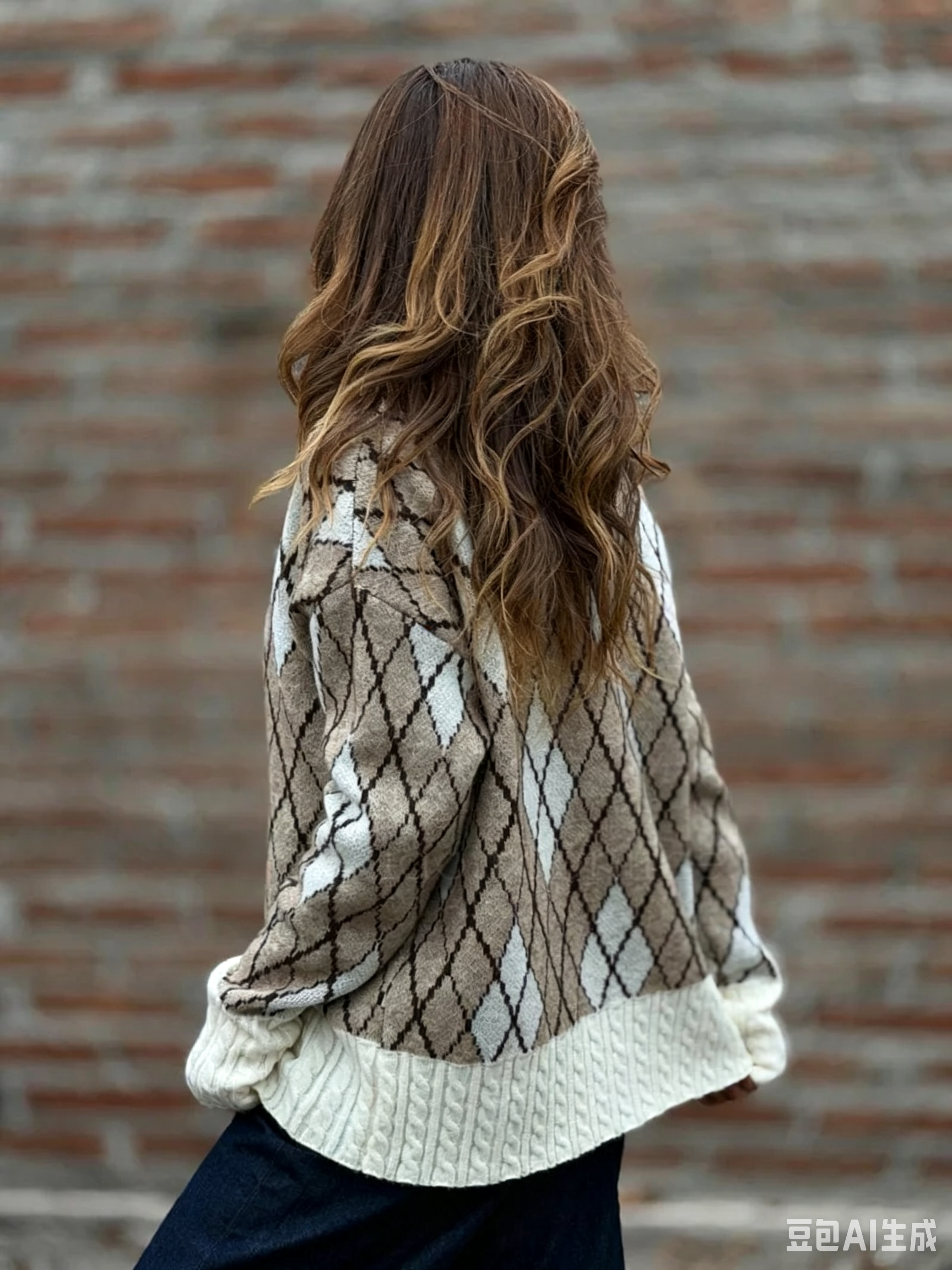 FALL NEW SALE | UP TO 55% OFF🔥 Classic Argyle Pattern V-Neck Knit Cardigan