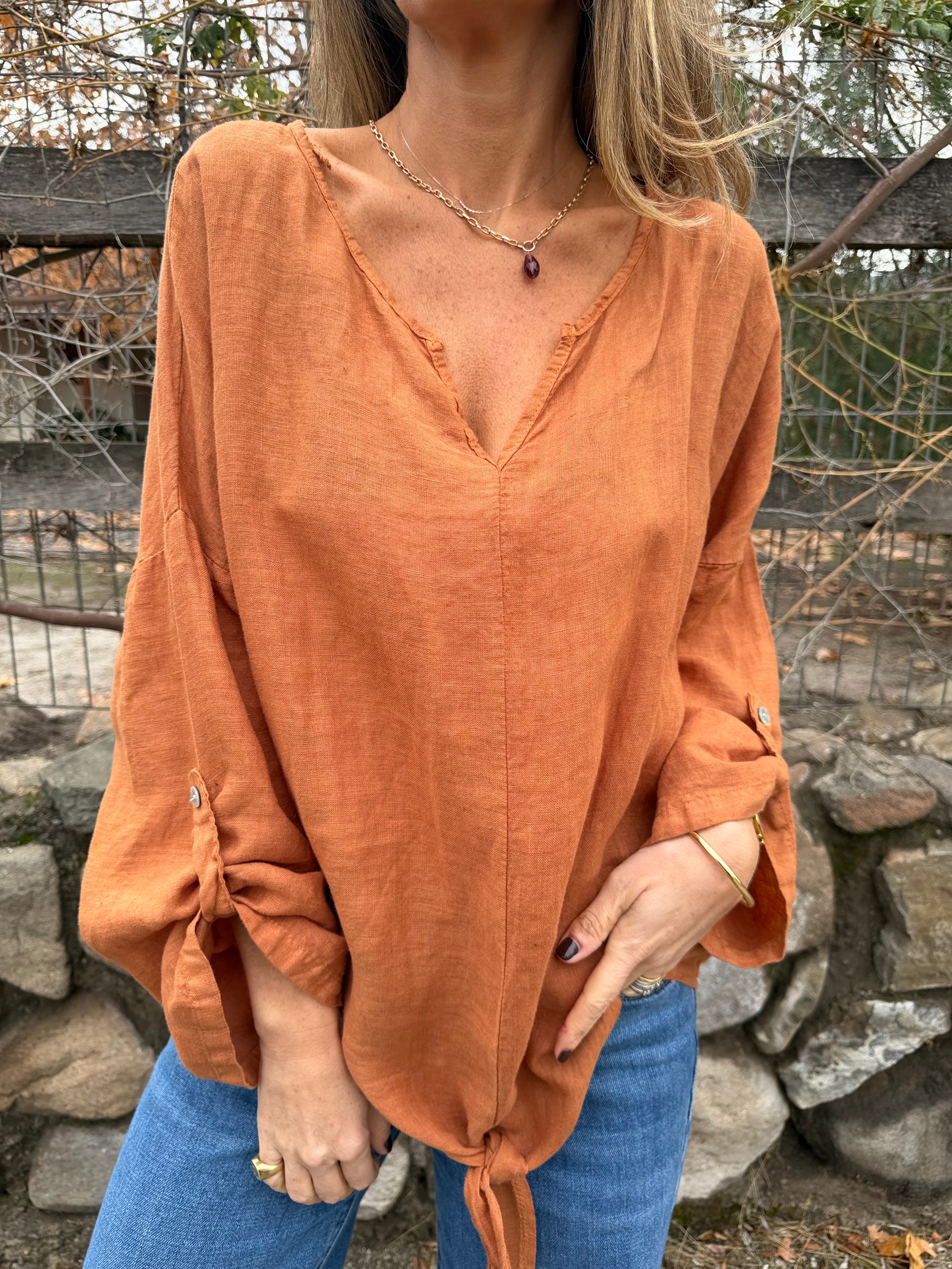 100% Linen Blouse
