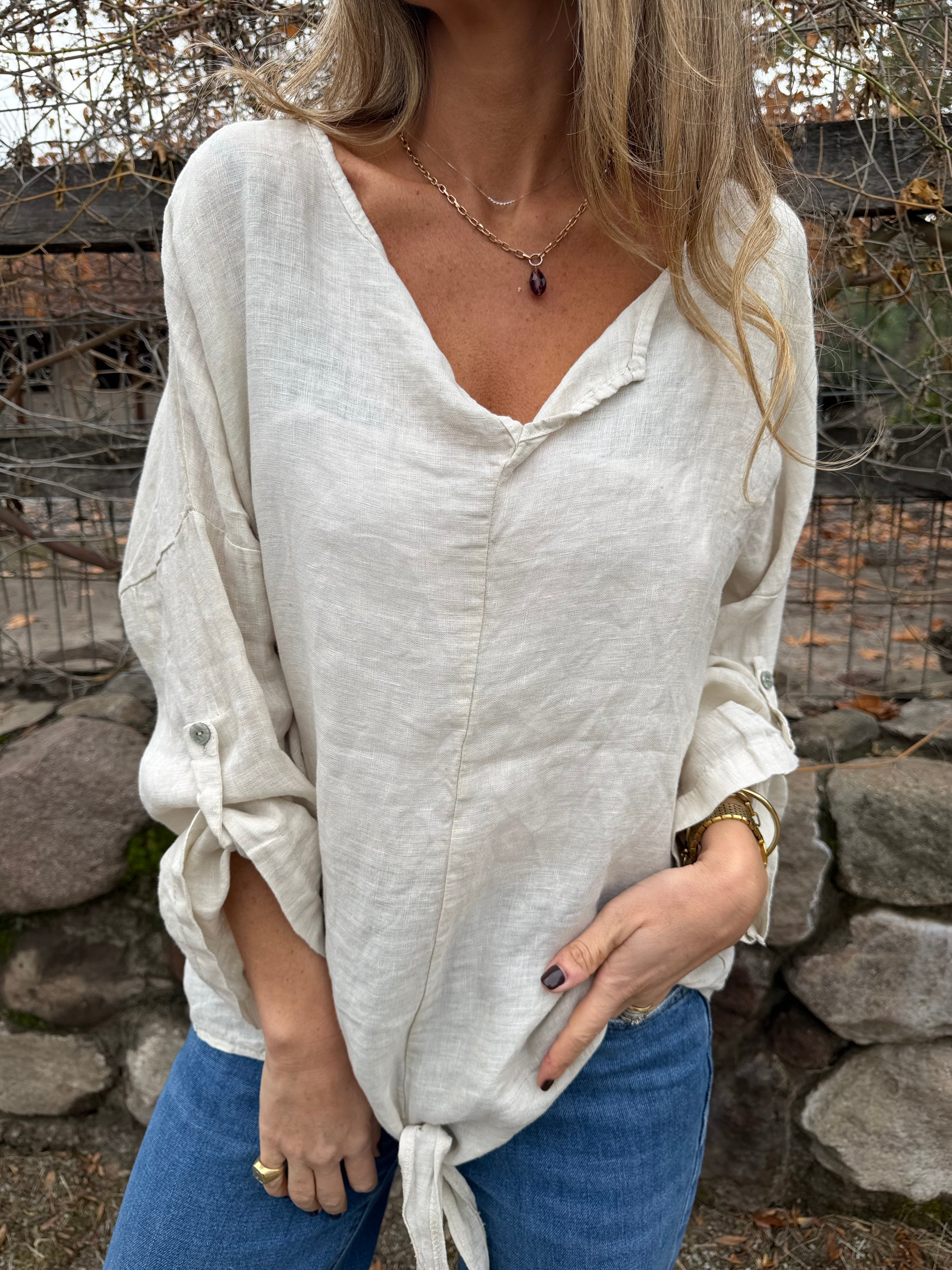100% Linen Blouse