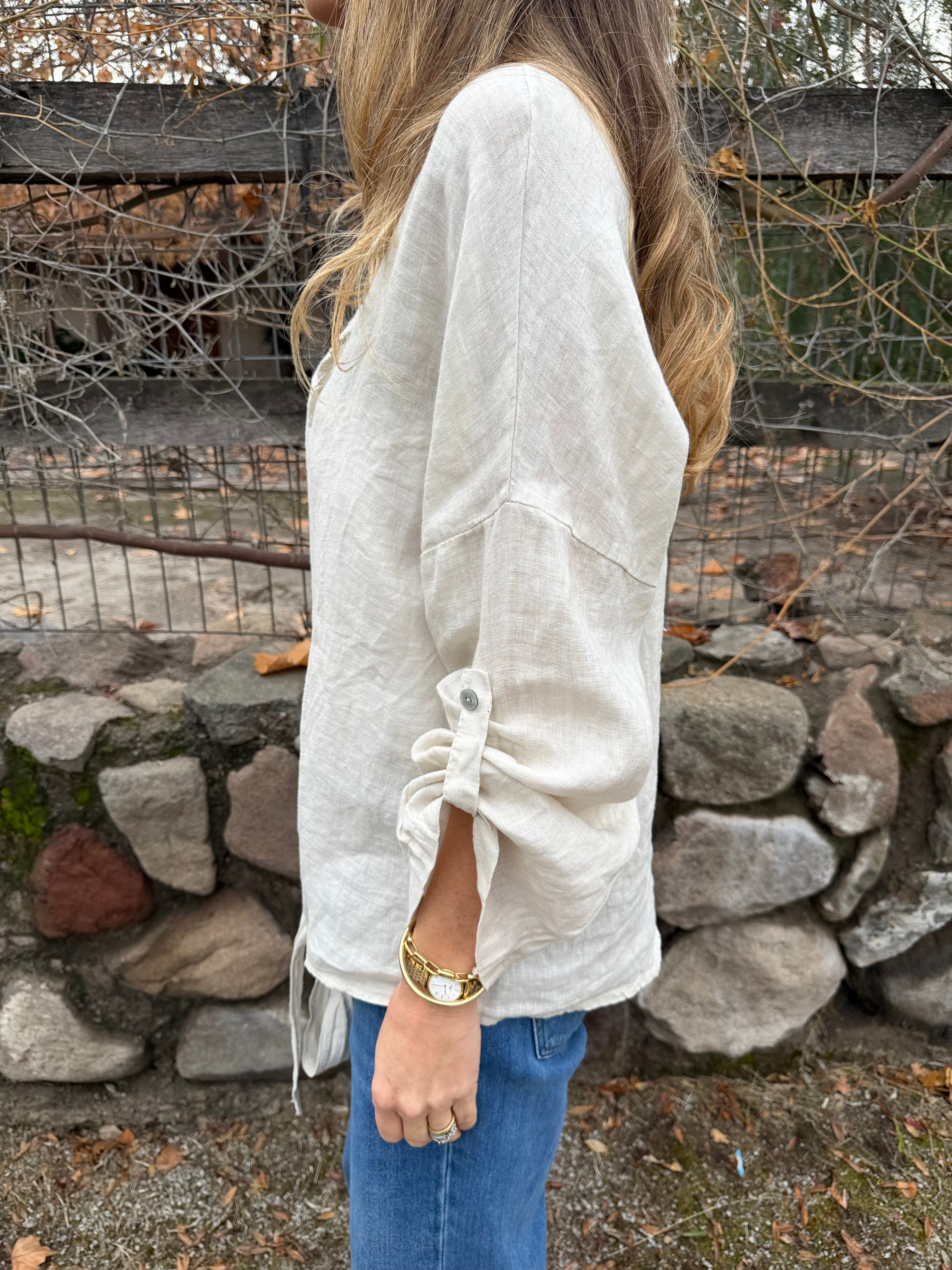100% Linen Blouse