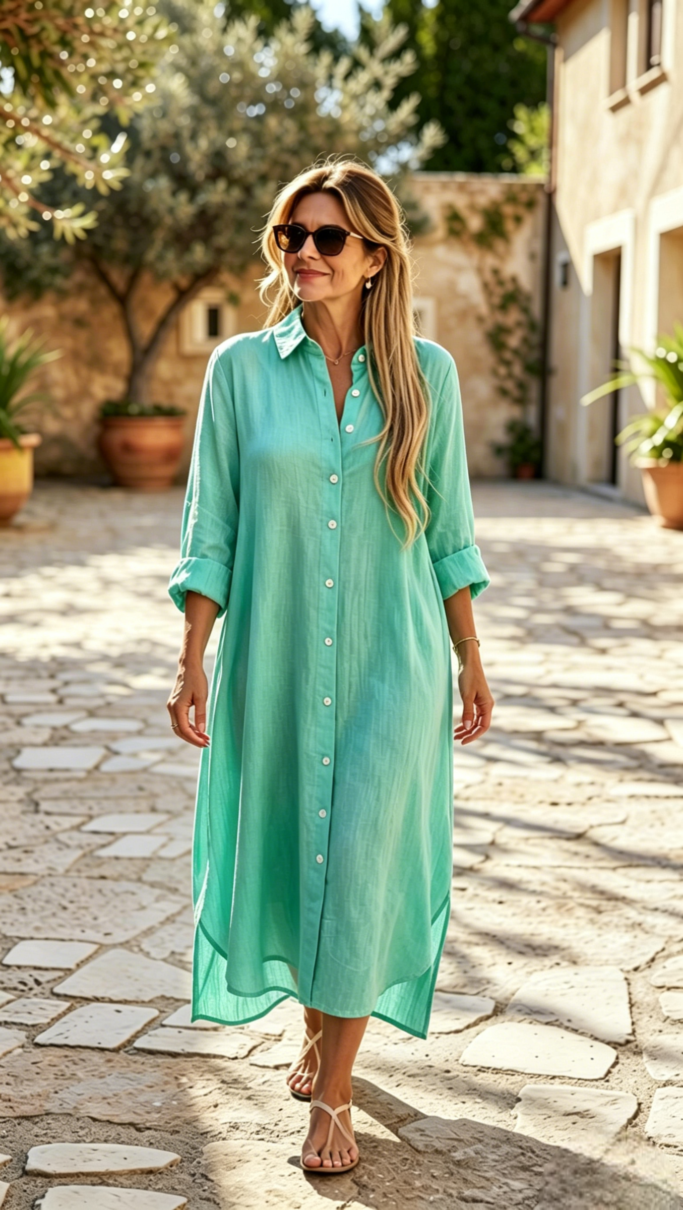 🔥2026 NEW ARRIVAL🔥-Casual Cotton-100% Linen Dress 
