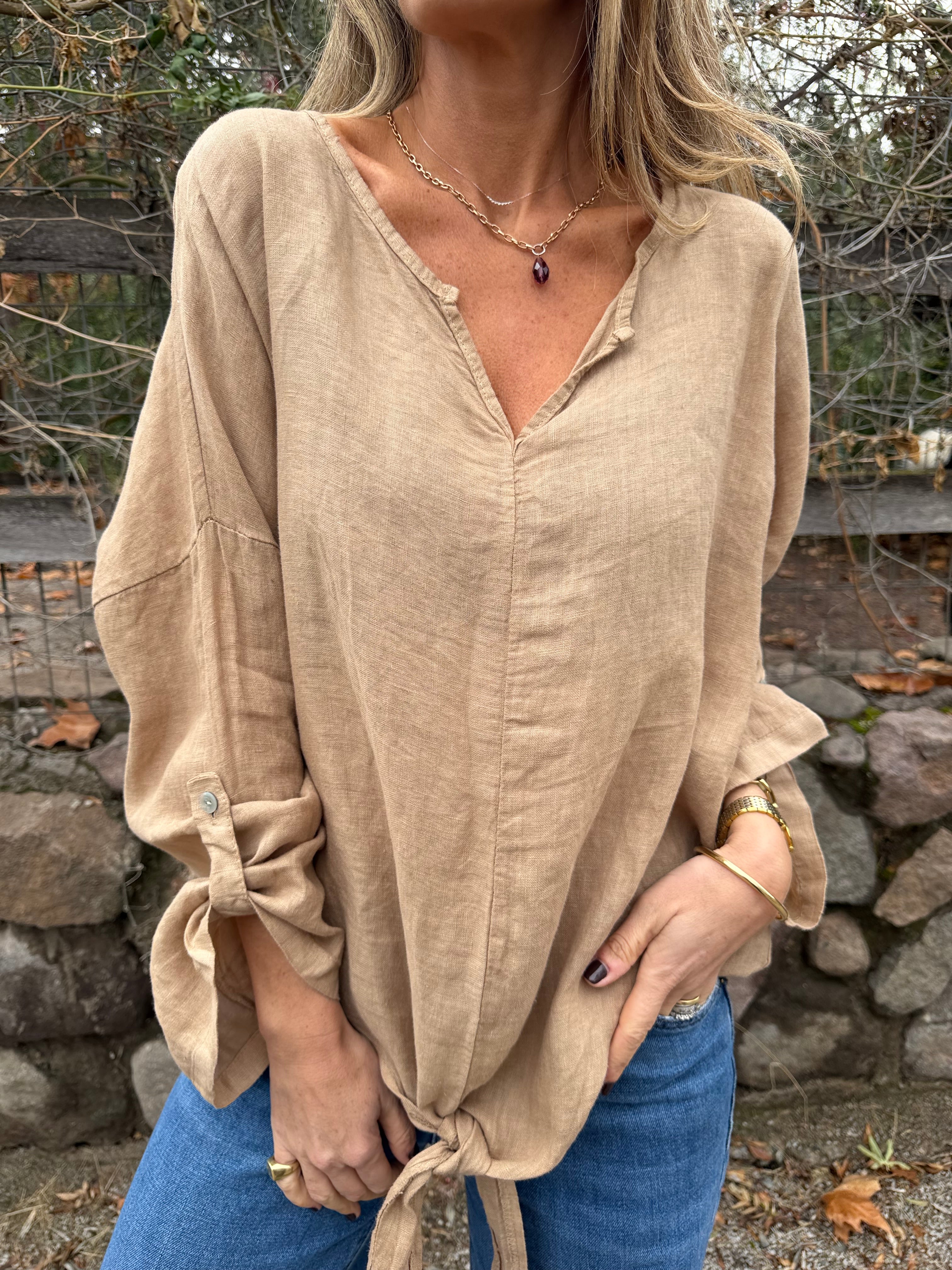 100% Linen Blouse