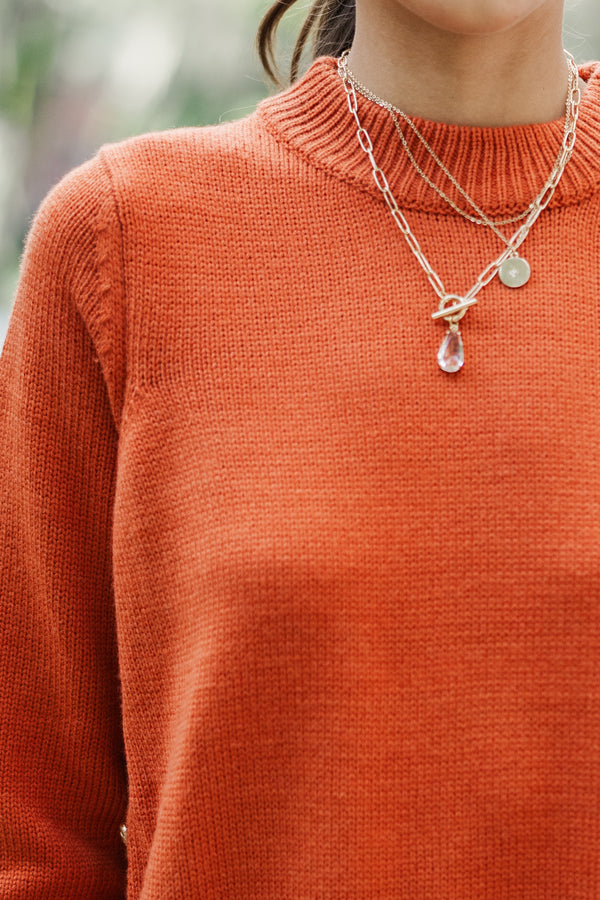 The Slouchy Black Side Button Sweater