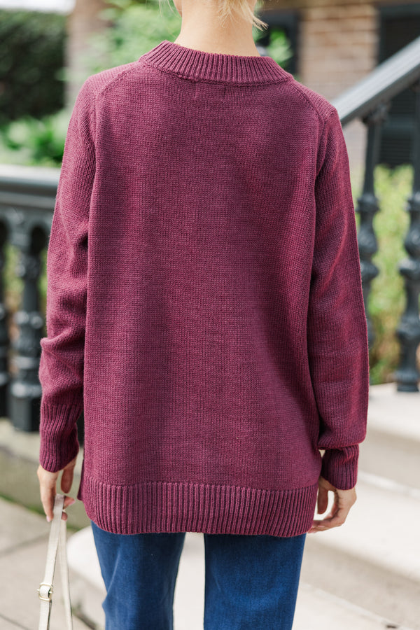 The Slouchy Black Side Button Sweater