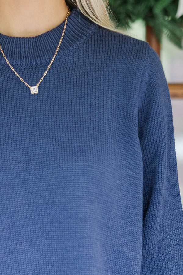 The Slouchy Black Side Button Sweater