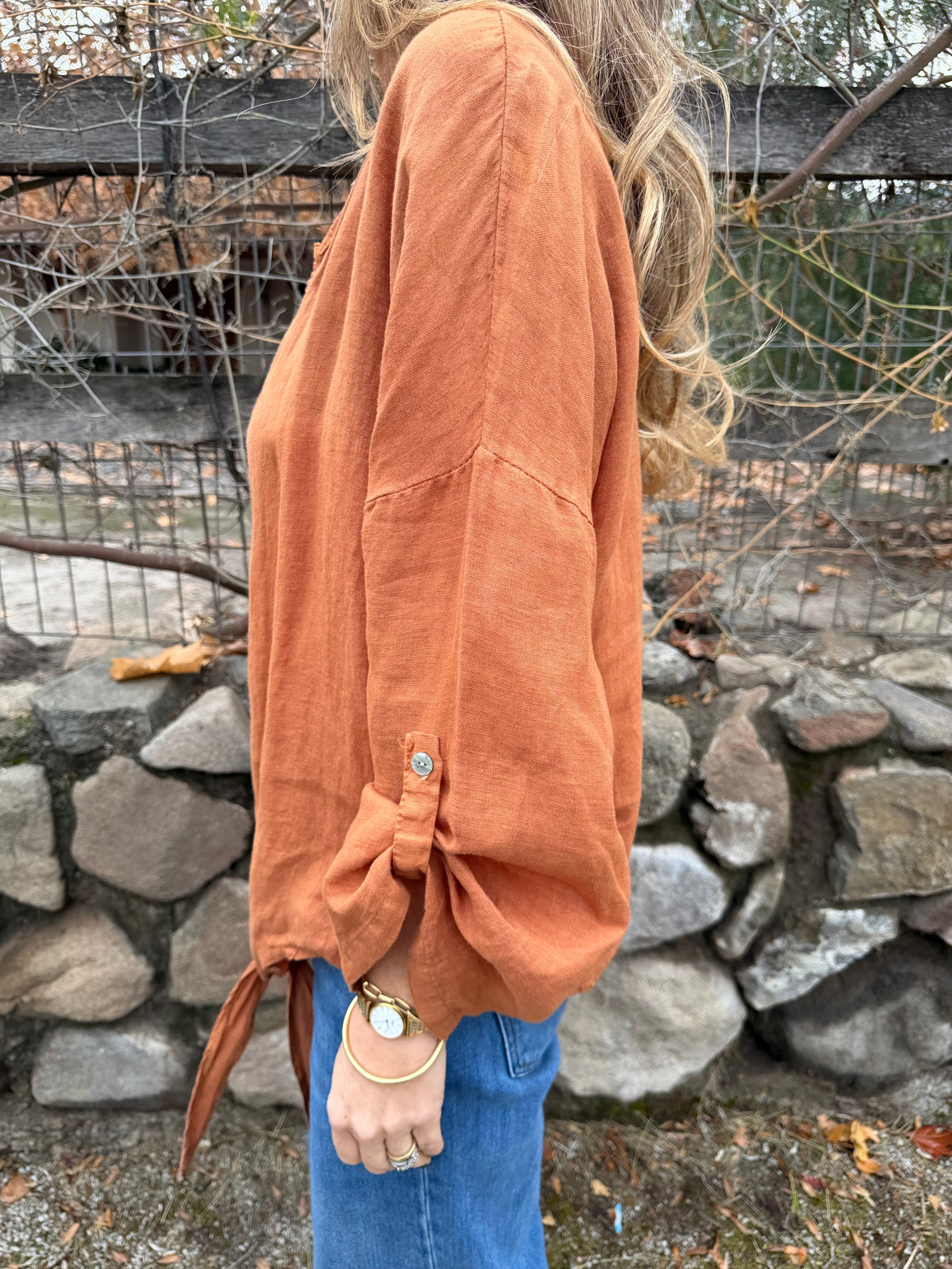 100% Linen Blouse