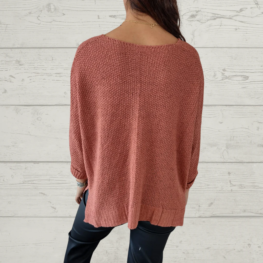 Women's Loose V-neck sweater