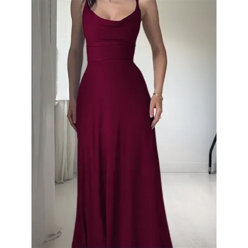 🔥Last Day 50% OFF🔥Lulah Drape Maxi Dress with Built-in Bra