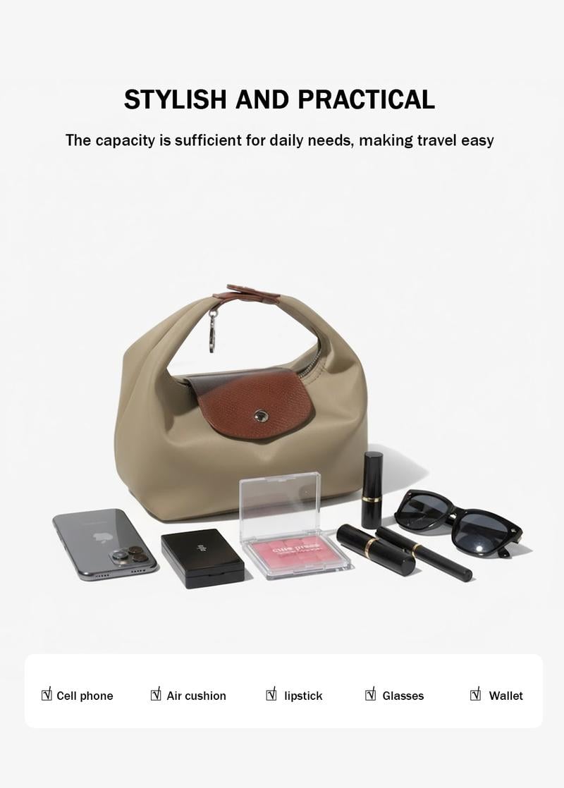 Fashion Crescent Bag Lightweight Durable Nylon Handbag with Adjustable Strap Satchel for Versatile Use in Multiple Colors Stylish Essential Companion