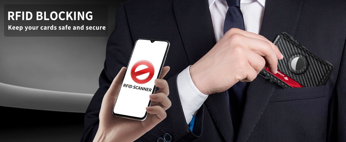 Cartera RFID Airtag para hombre
