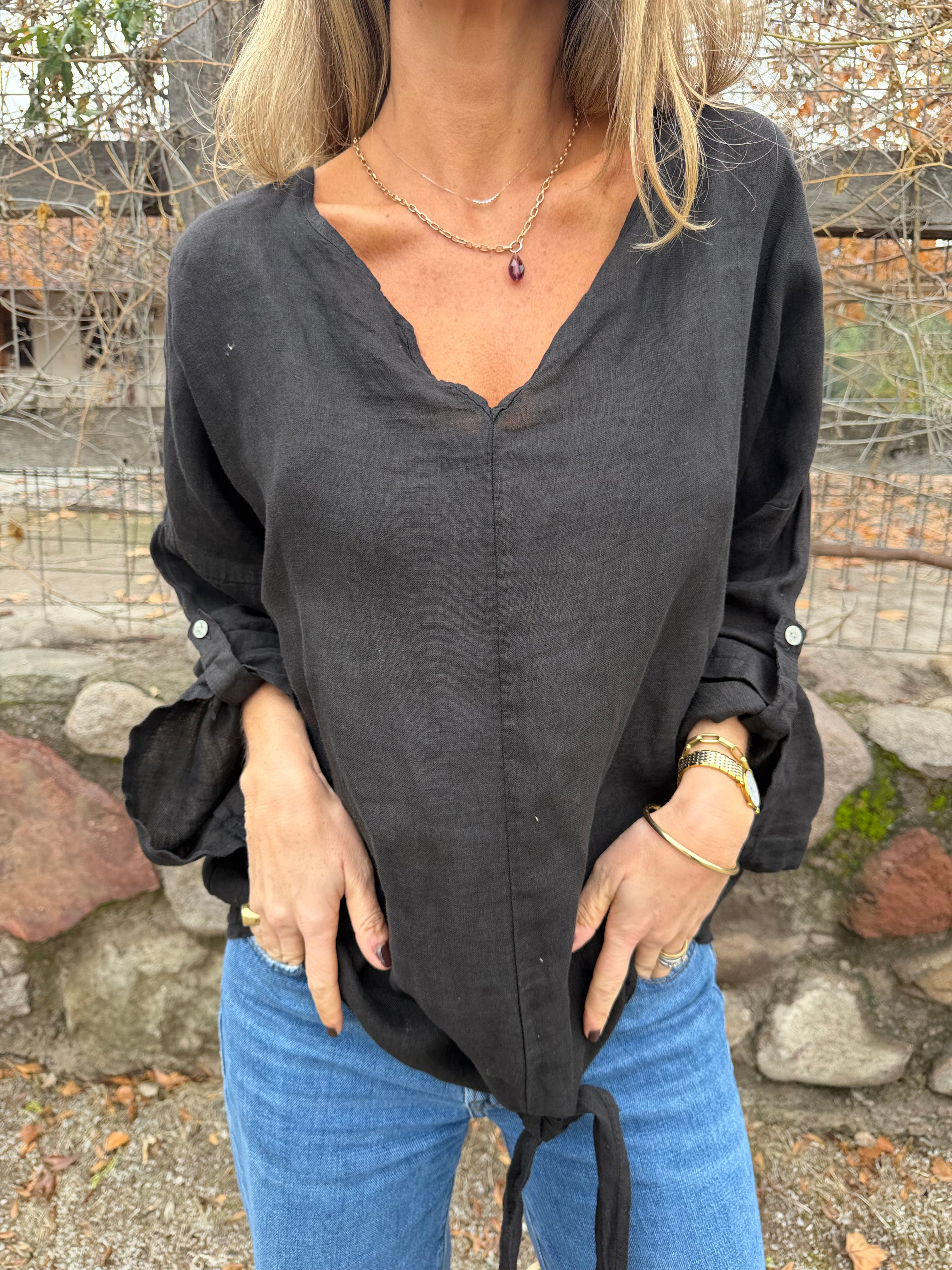 100% Linen Blouse