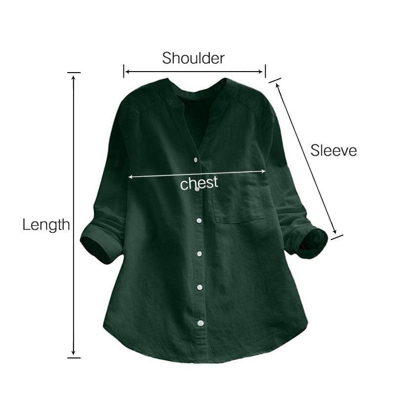 Linen Cotton Casual Loose Shirt-Buy 3 Free Shipping
