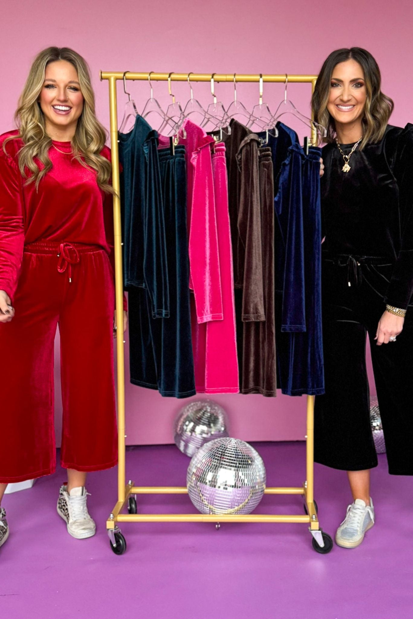 Long Sleeve Velvet Set