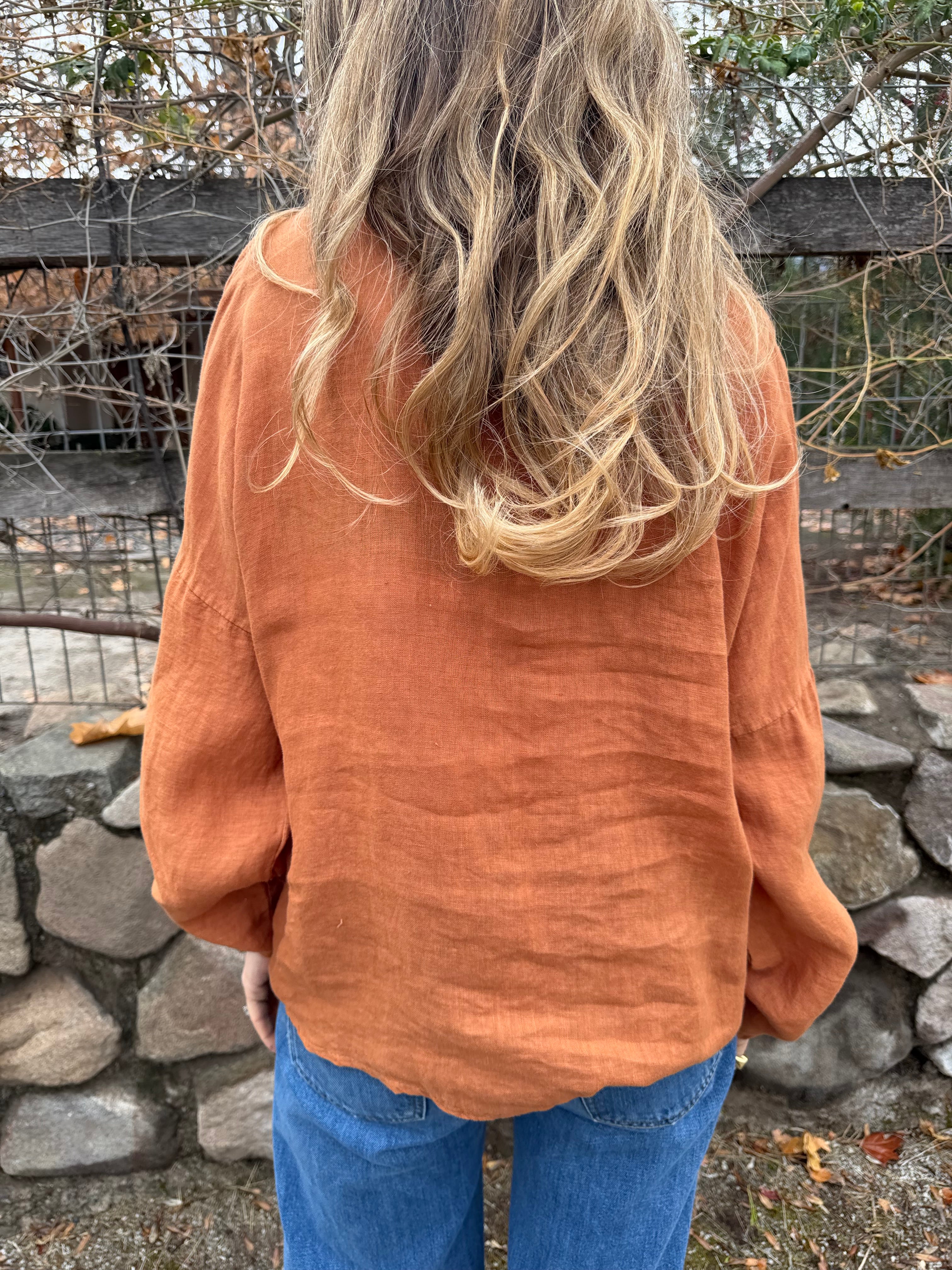 100% Linen Blouse