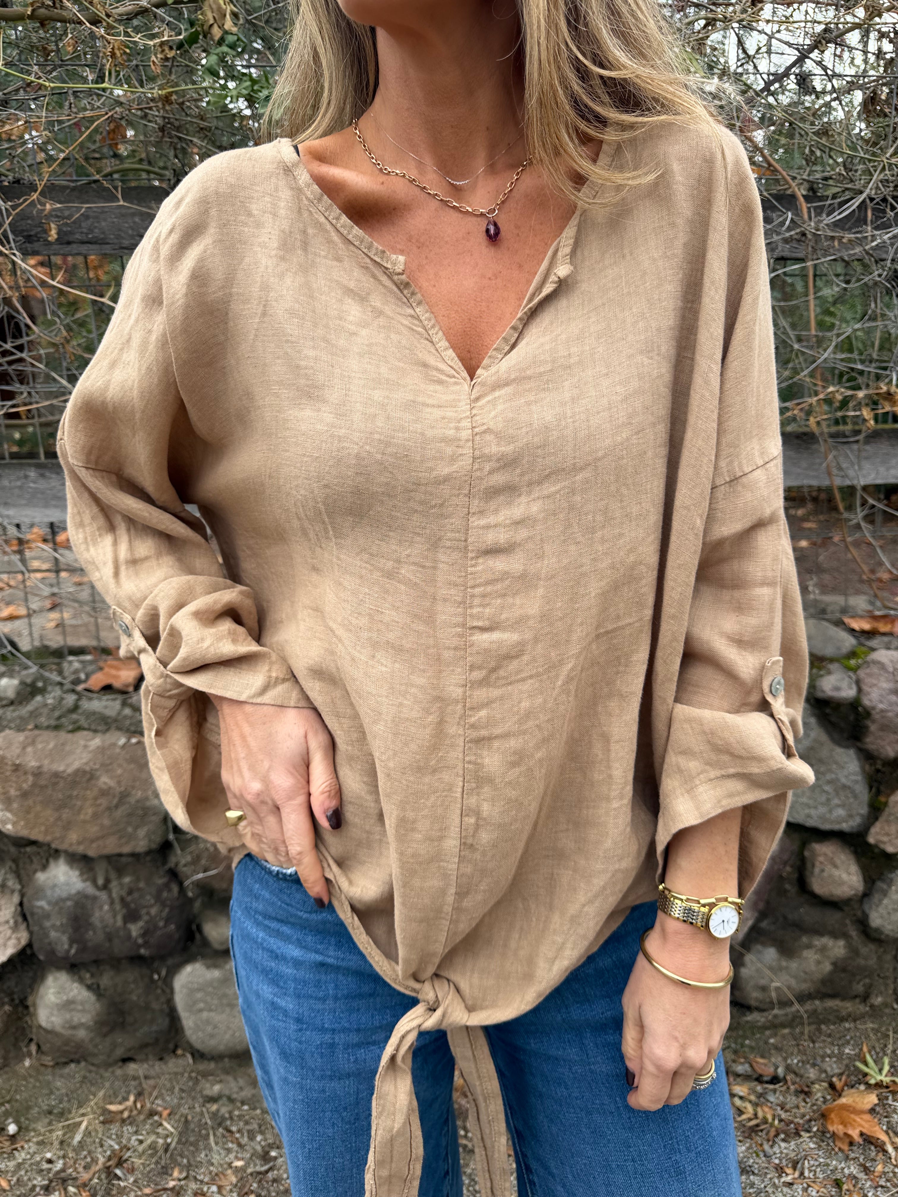 100% Linen Blouse