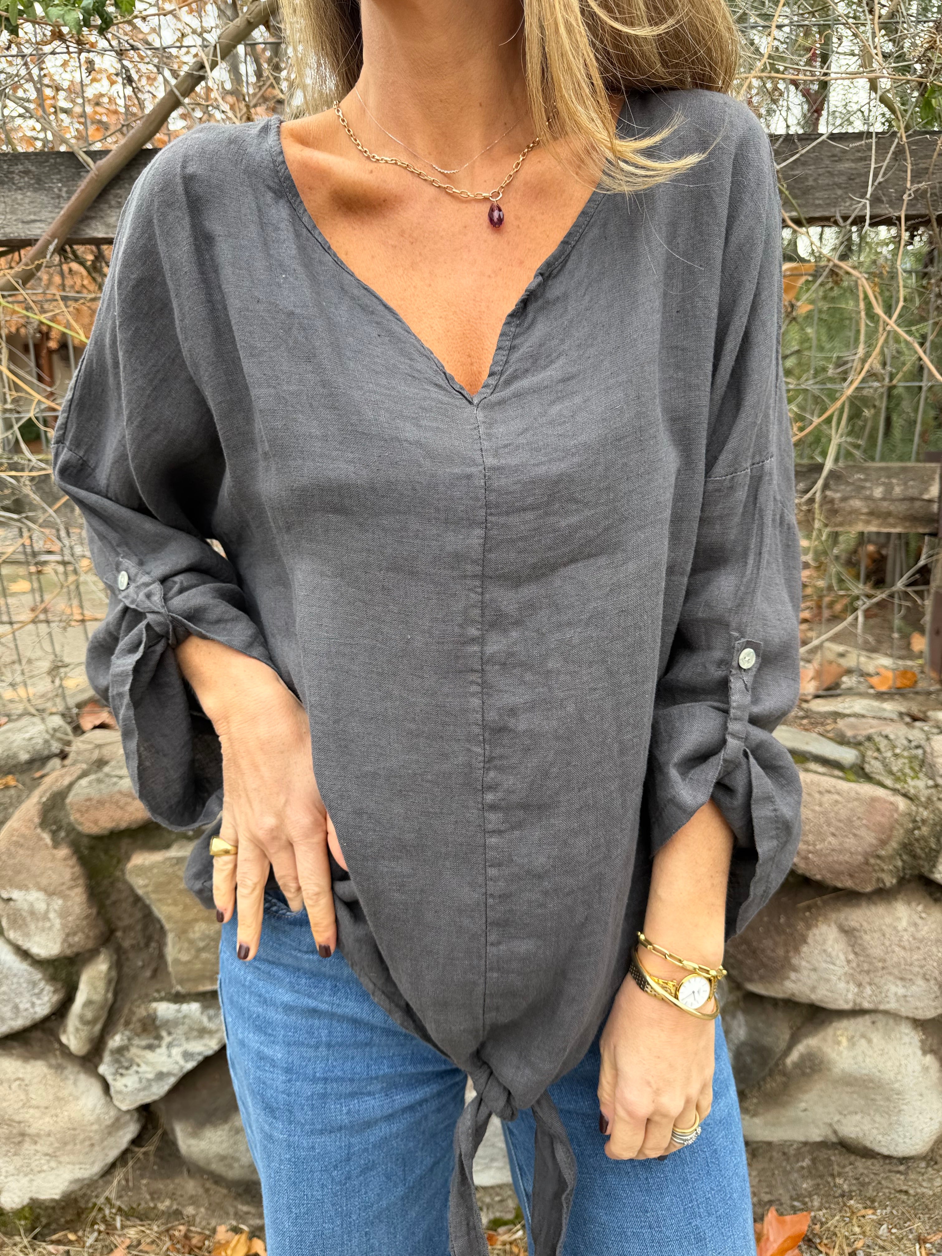 100% Linen Blouse