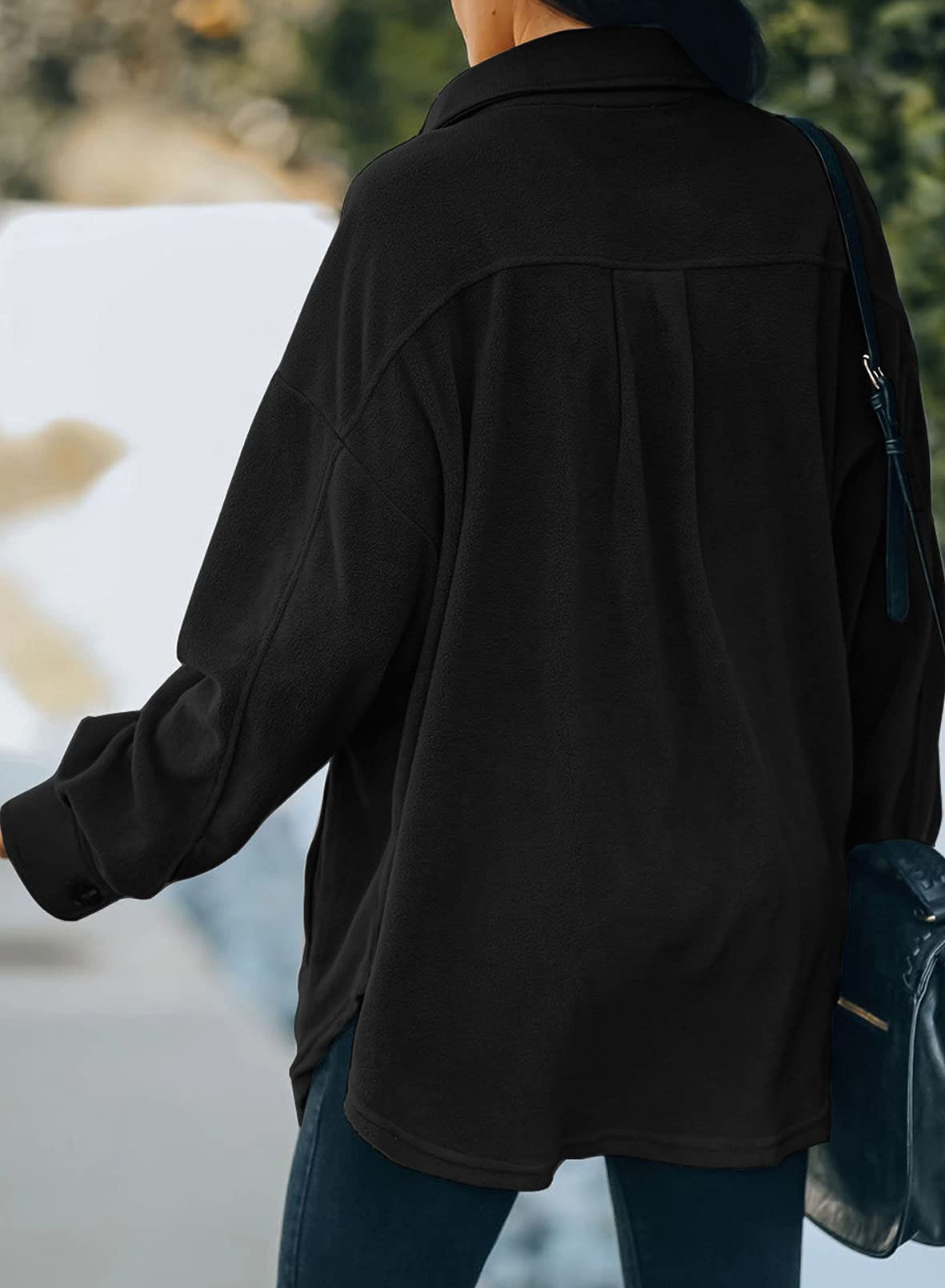 Casual Coat Long Sleeve Shacket Shirts Jacket