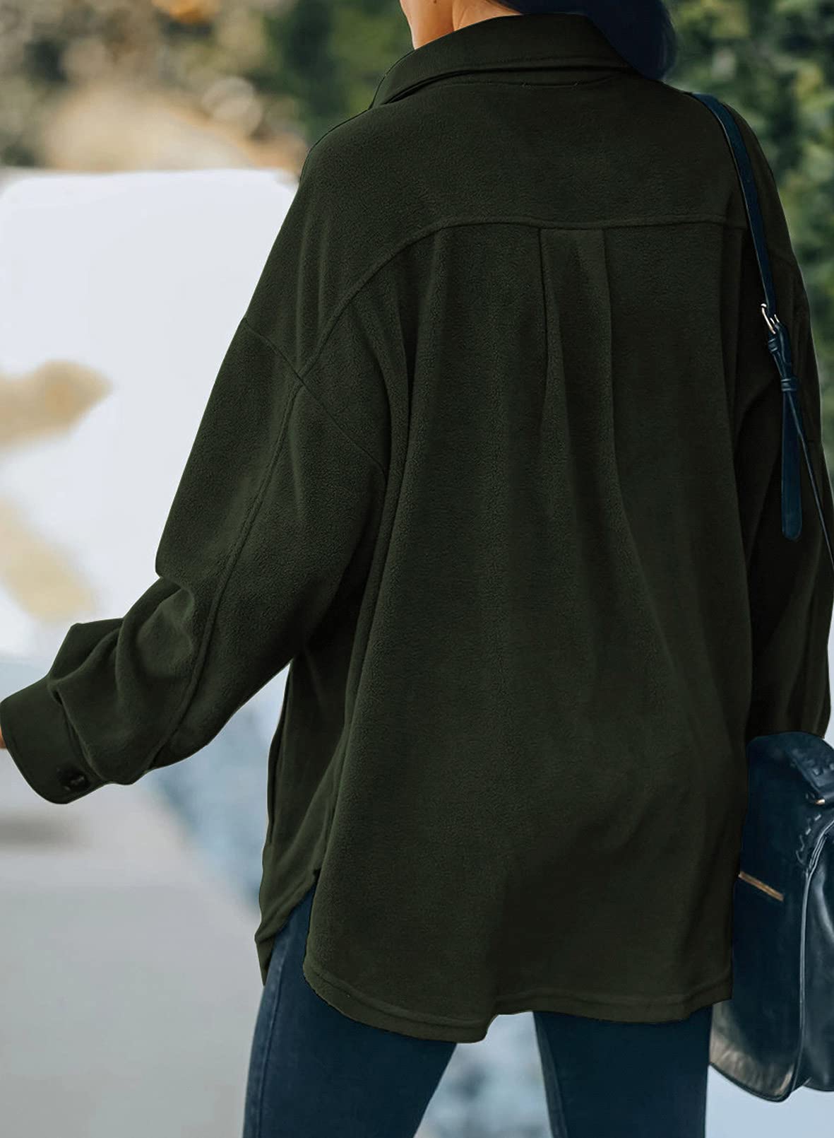 Casual Coat Long Sleeve Shacket Shirts Jacket