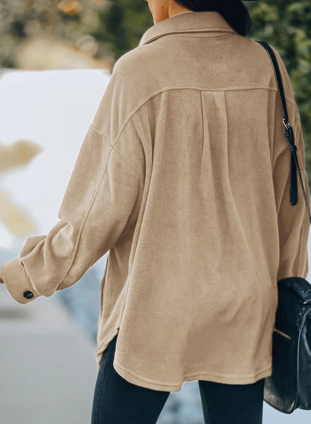 Casual Coat Long Sleeve Shacket Shirts Jacket