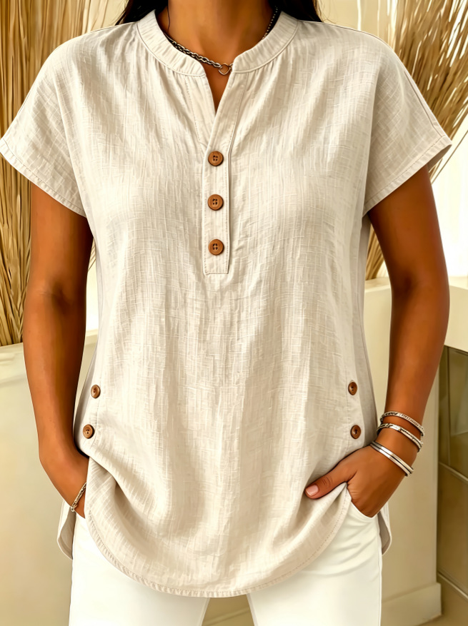 DISCOUNT SALE 50% OFF🔥 Women's V-neck Short sleeve Shirt