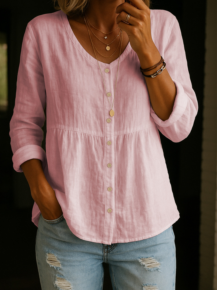 CLEARANCE SALE🔥 Women's Cotton Linen Shirt