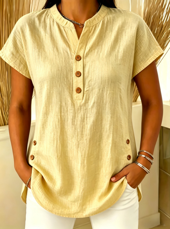 DISCOUNT SALE 50% OFF🔥 Women's V-neck Short sleeve Shirt
