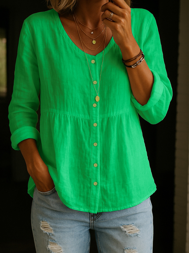 CLEARANCE SALE🔥 Women's Cotton Linen Shirt