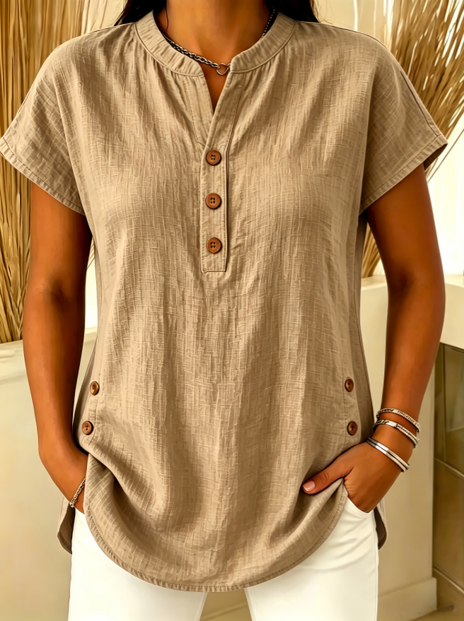 DISCOUNT SALE 50% OFF🔥 Women's V-neck Short sleeve Shirt