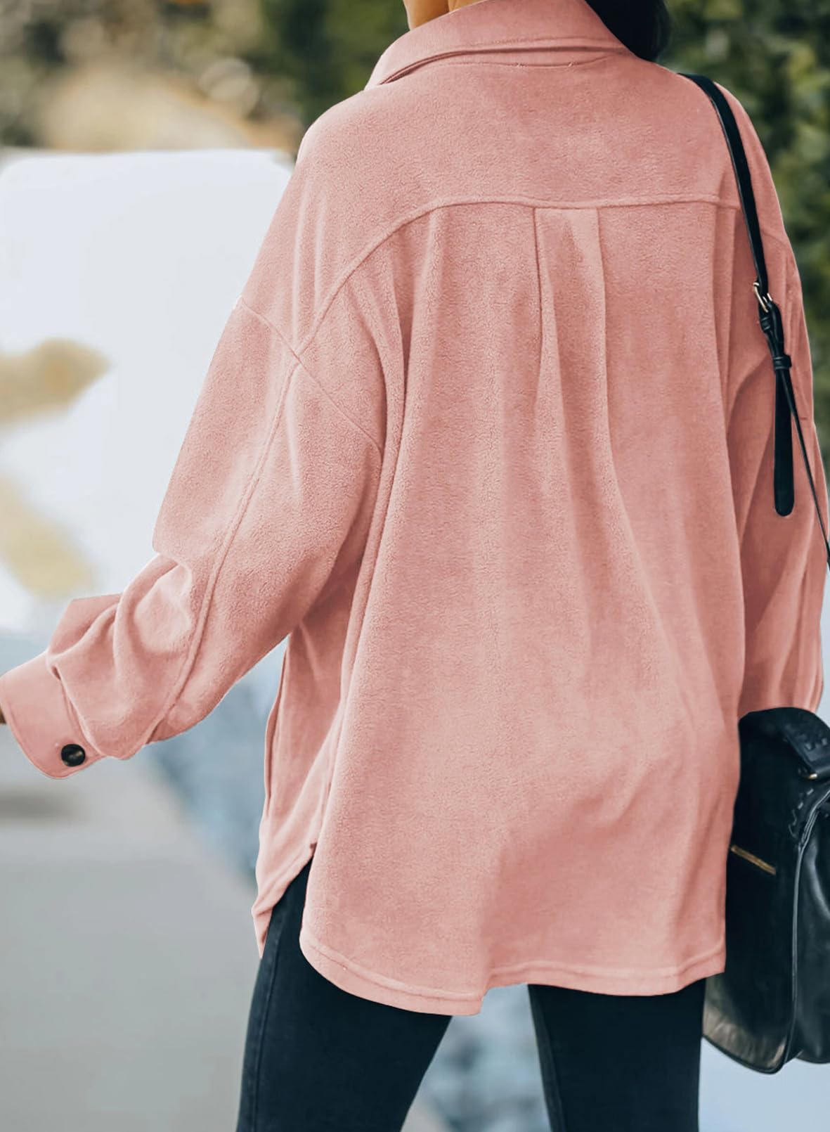 Casual Coat Long Sleeve Shacket Shirts Jacket