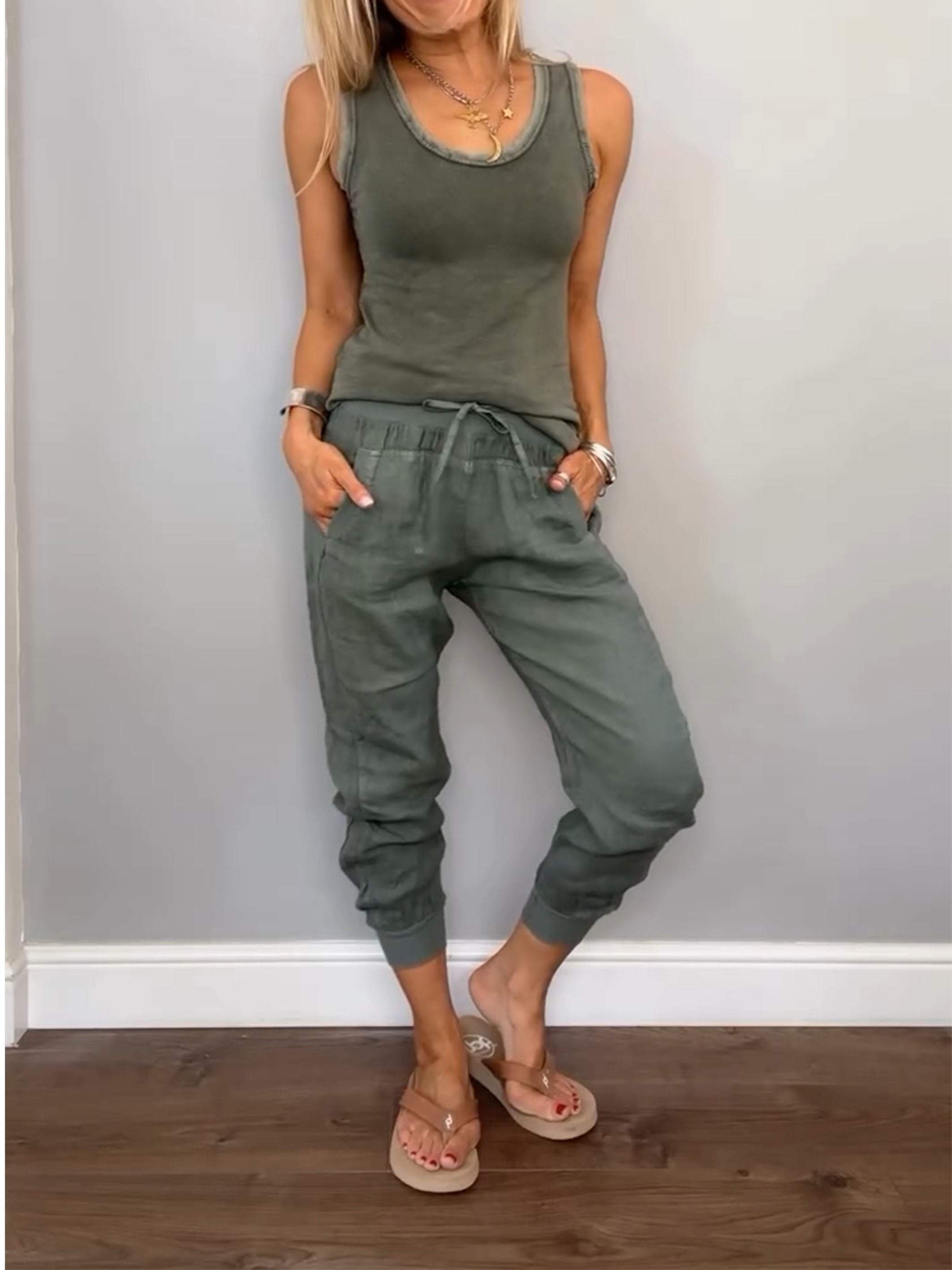 Women's Cotton and Linen Vest & Pants Set (Buy 2 Sets Free Shipping)