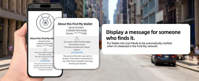 Magsafe Wallet Works with IPhong Find My, Strongest Magnetic  for iPhone , 6 Cards Holder,   with Airtag Holder Black Wireless Charging Rfid Blocking Lost Mode Durable Protection Stand Smartphone  Cellphone【Christmas】