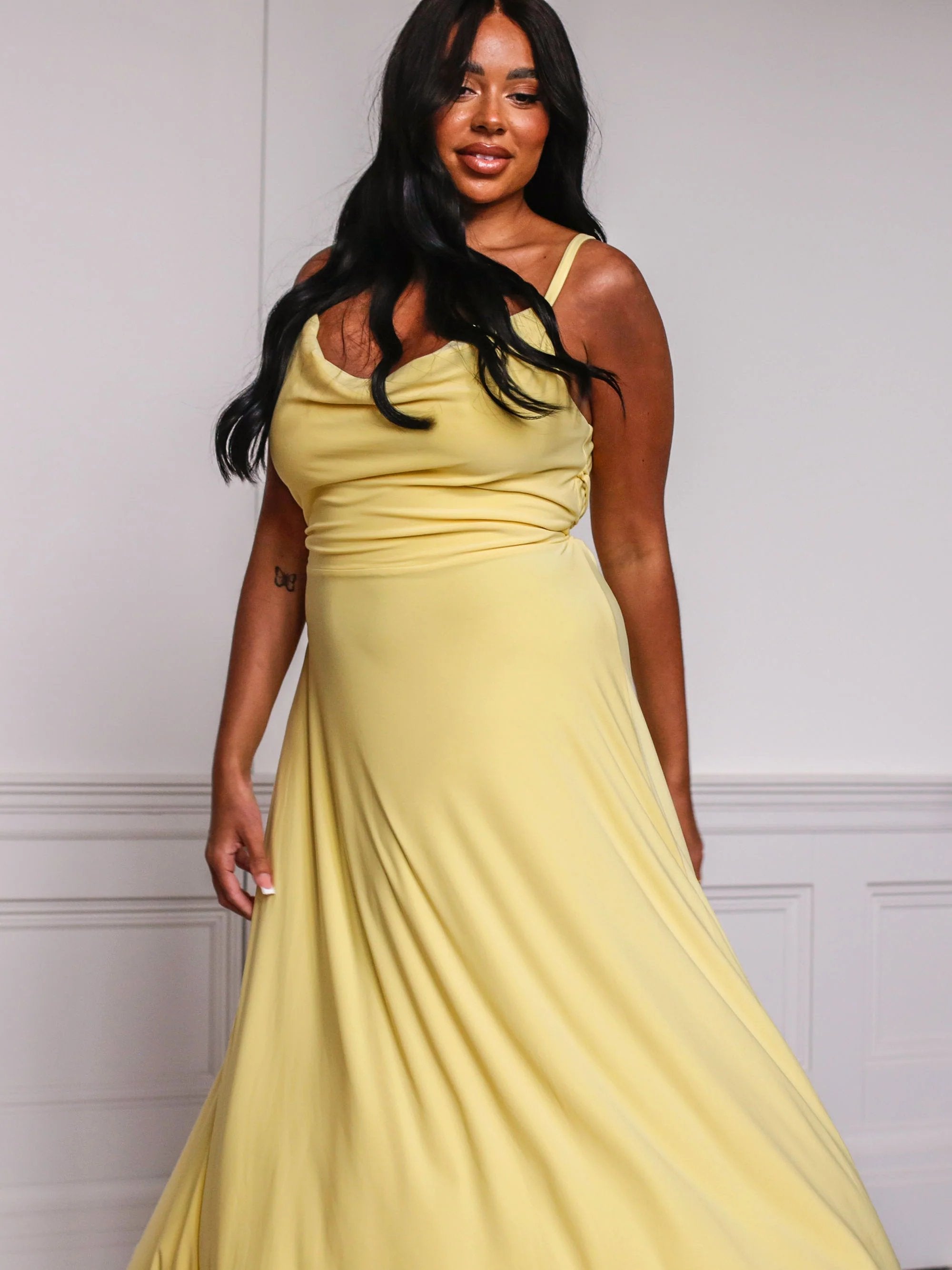 🔥Last Day 50% OFF🔥Lulah Drape Maxi Dress with Built-in Bra