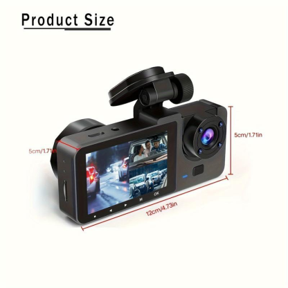 HD Driving Recorder，Super Night Vision, Loop Recording and 64GB Memory Card, Car Charger for Free Automotive Dvr Convenient Cop Dashcam