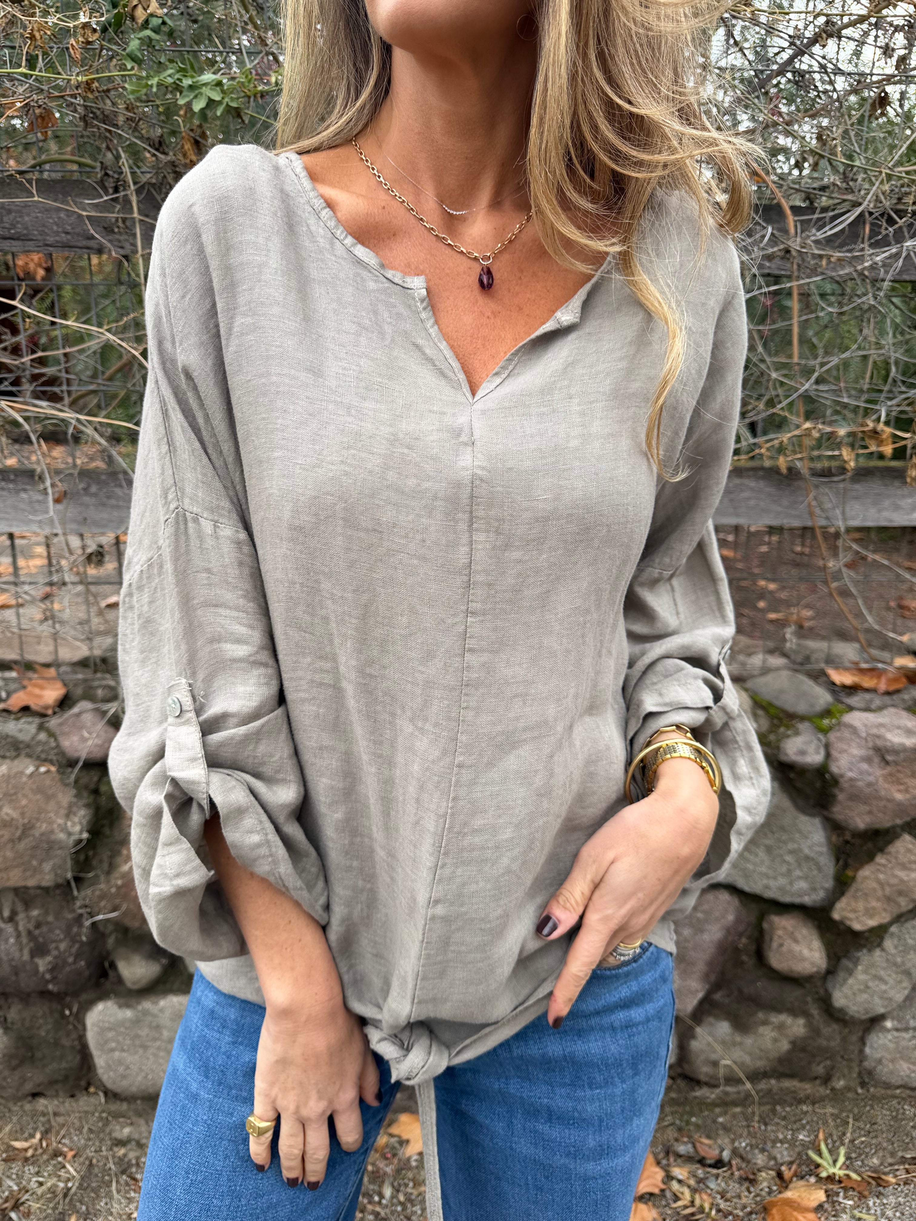 100% Linen Blouse