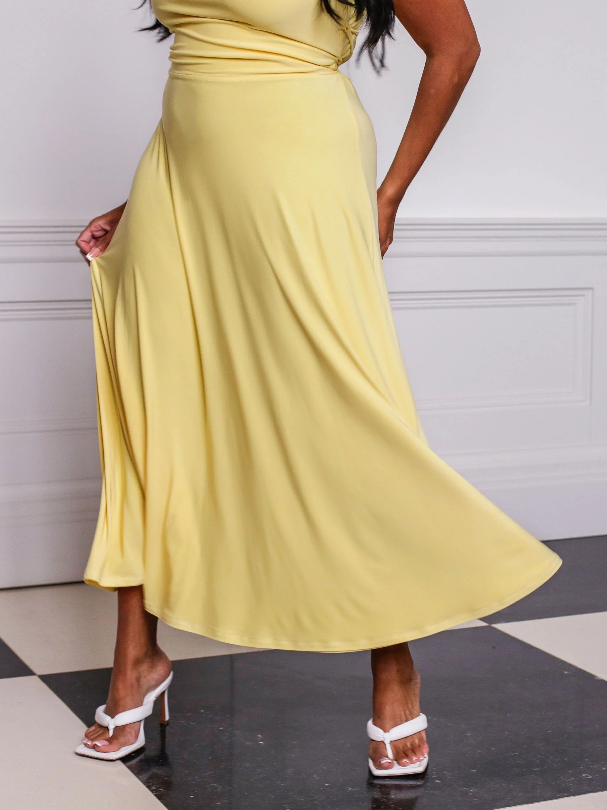 🔥Last Day 50% OFF🔥Lulah Drape Maxi Dress with Built-in Bra