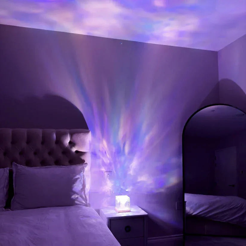 Ocean Wave Aurora Projector Light (16 Colors) - With Remote